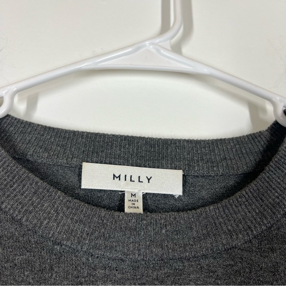 Milly Faux Fur Poof Sleeve Pullover Size Medium - Picture 13 of 14